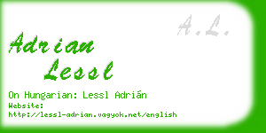 adrian lessl business card
